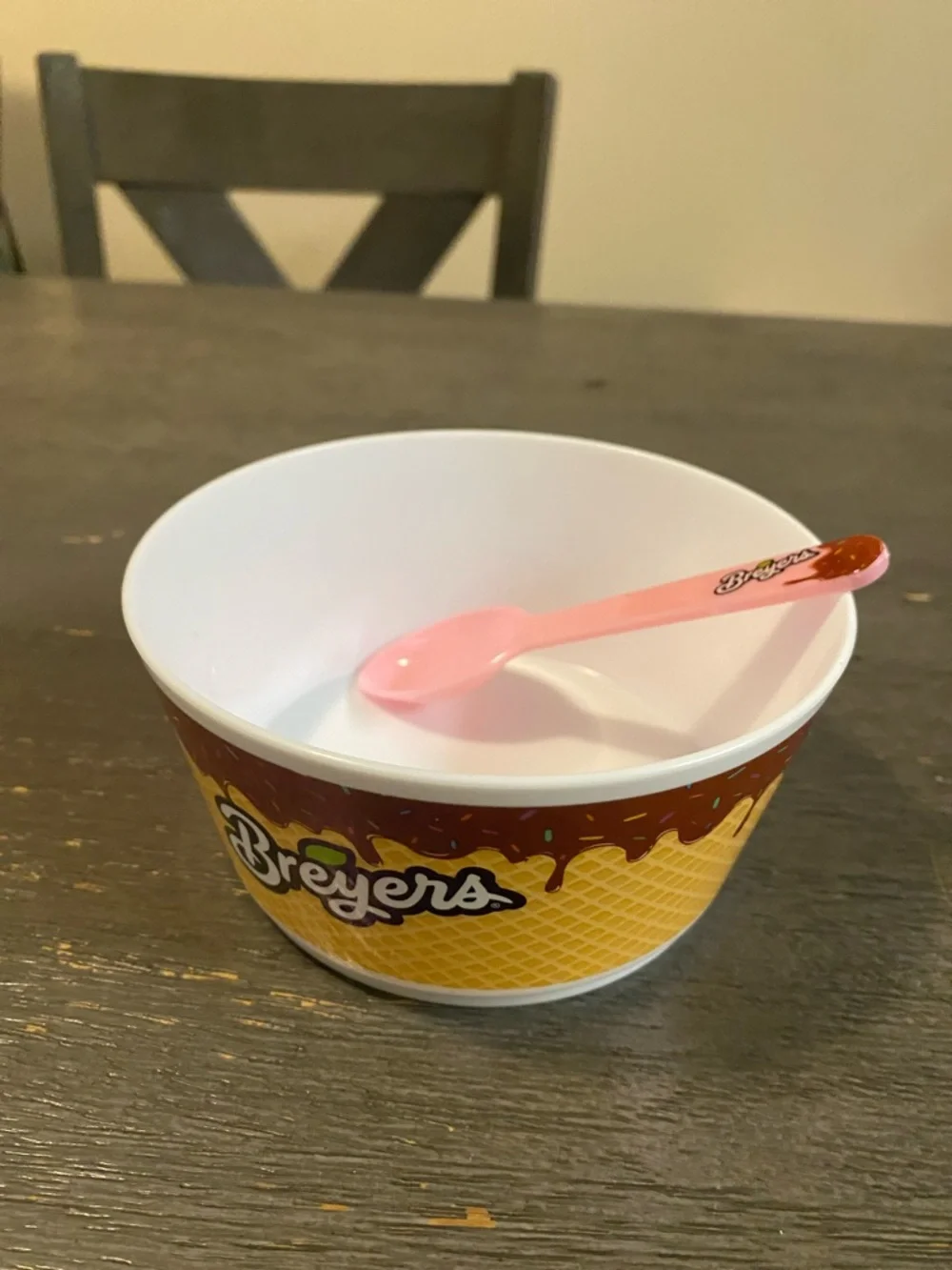 Breyers Ice Cream Bowl & Spoon Set — Set of 2)